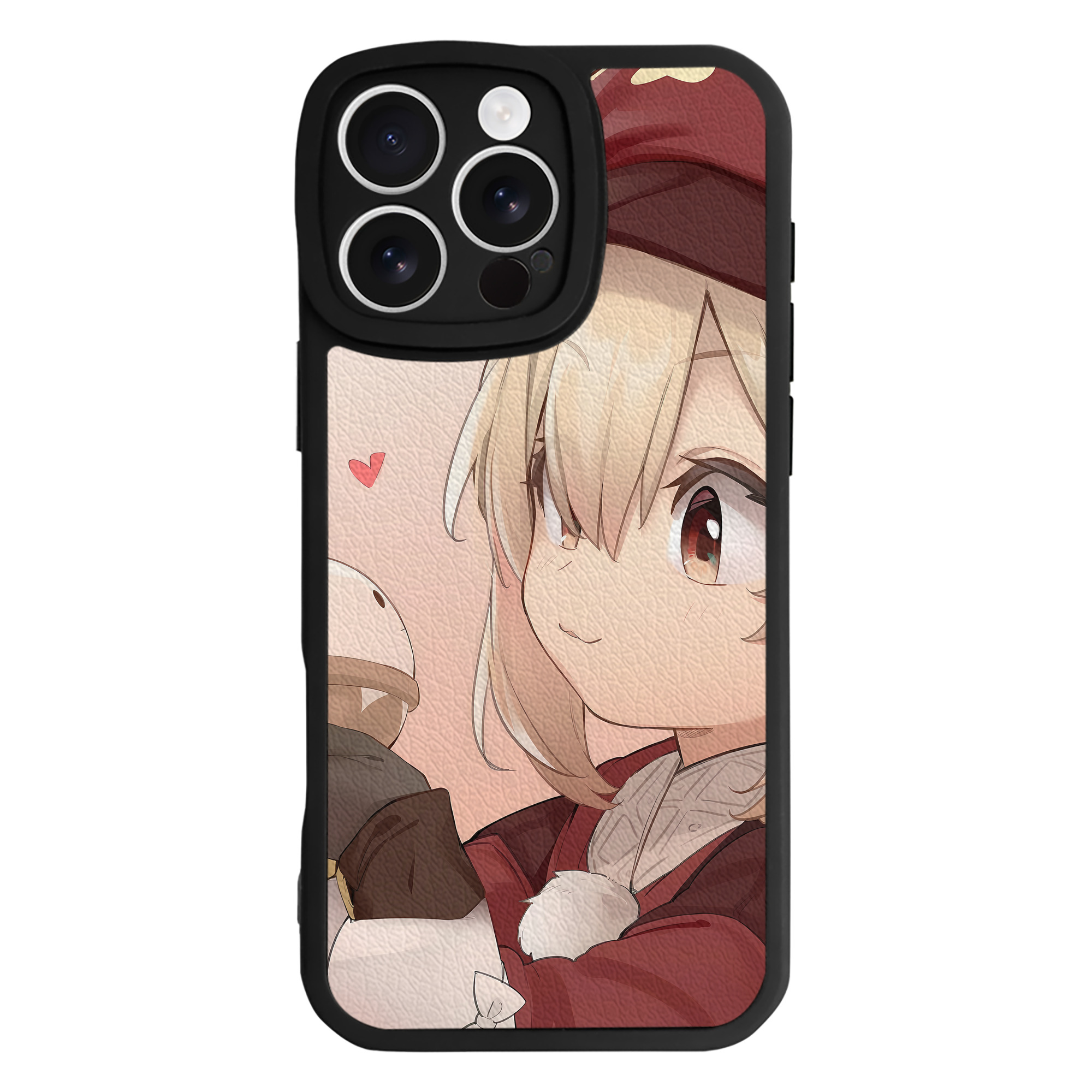 げんし神 genshin 【iPhone 16シリーズ対応】シリコンスマホケース（レザー調） 材質：シリコン
